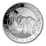 2017 Somalia 1 oz Silver Elephant BU (Rooster Privy)