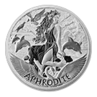 2022 Tuvalu 1 oz Silver Gods of Olympus BU (Aphrodite)