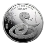 2 oz Silver Round - APMEX (2013 Year of the Snake)