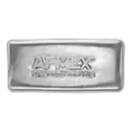 100 oz Cast-Poured Silver Bar - APMEX