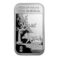 1 oz Silver Bar - APMEX (2019 Year of the Pig)