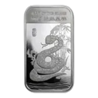 1 oz Silver Bar - APMEX (2013 Year of the Snake)