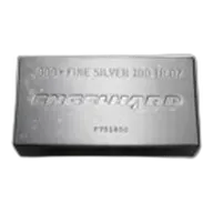 100 oz Silver Bar - Engelhard (Struck, w/Original Plastic)