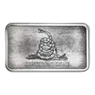 10 oz Silver Bar - Gadsden Flag (Don't Tread On Me)