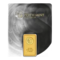 5g Perth Mint Gold Minted Bars