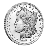 1 oz Sunshine Morgan Silver Round (New, MintMark SI)