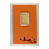 2.5 Gram Valcambi Gold Bar (New w/ Assay)