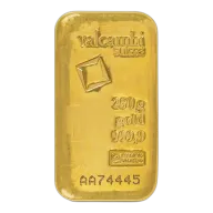 250 Gram Valcambi Cast Gold Bar (New w/ Assay)