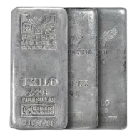 1 Kilo Silver Bar (Secondary Market, Varied Design)
