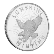 1/2 oz Sunshine Silver Round (New, MintMark SI)