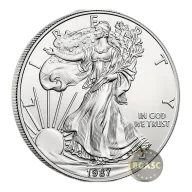 1987 1 oz American Silver Eagle Coin