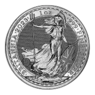 2023 Queen Elizabeth II Britannia 1 oz Silver Bullion Coin - Pre-Owned