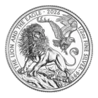 2026 The Lion and Eagle 0.5 oz Silver Bullion Coin