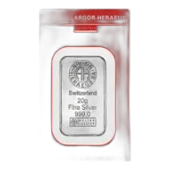 Heraeus Silver Bullion 20 Gram Bar - Pre-Owned