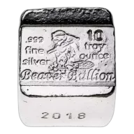 Beaver Bullion - 10 oz Silver Cube