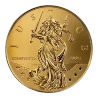 2025 1/10 oz Lady Justice Gold Coin