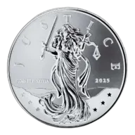 2025 1 oz Lady Justice Silver Coin