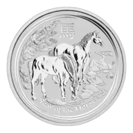 2014 1/2 oz Australian Lunar Horse Silver Coin