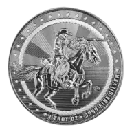 1 oz The Rifleman Silver Round - Cowboy Series