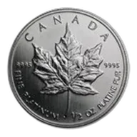 Canada 1/2 oz Platinum Maple Leaf BU (Random Year)