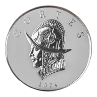 2024 5 oz Cortes Silver Coin - Commander Series