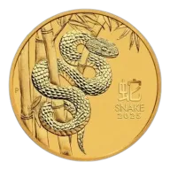 2025 10 oz Year of the Snake Gold Coin - Lunar Series III