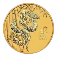2025 1 oz Year of the Snake Gold Coin - Lunar Series III