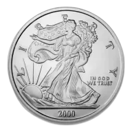 6ozt Half Pound Silver Round (Random Year, Various designs)