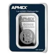 1 oz Platinum Bar - APMEX (In TEP)