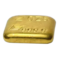 2 oz Engelhard Hand-Poured Gold Square E Bar