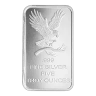 5 oz SilverTowne Eagle Silver Bar (New)