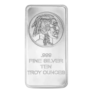 10 oz SilverTowne Buffalo Silver Bar (New)