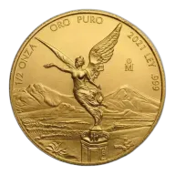 Mexican Gold Libertad, 1/2 oz - Backdated