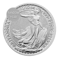 1/10 oz Silver Britannia Coin - Random Year