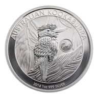 2014 1 oz Australian Silver Kookaburra Coin with Lunar Horse Privy Mark