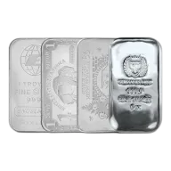 1 oz Silver Bars (Secondary Market, Varied Design)