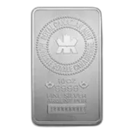 10 oz RCM Silver Bullion Bar 9999 Fine Silver - Secondary Market