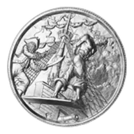 2 oz Silver The Plank Ultra High Relief Silver Round