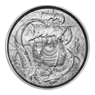 2 oz Silver The Kraken Ultra High Relief Silver Round