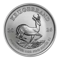 2026 South Africa 1 oz .999 Fine Silver Krugerrand BU