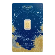 1/2 gram Gold Bar - PAMP Suisse Zodiacs - Aries