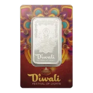 Pamp Suisse 2025 Diwali - Lakshmi & Rangoli - 1 oz .999 Pure Silver Bar