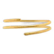 Nebü 43.1g 24K Hammered Infinite Spiral Bangle