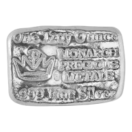 1 oz Monarch Hand Poured Silver Bar (New)