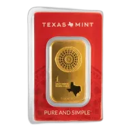 1 oz Texas Mint Gold Bar (New)
