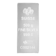 Silver 500g Bar PAMP Minted - Pre-Owned