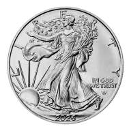 2026 1 oz American Silver Eagle Coin .999 Fine Silver $1 Coin BU
