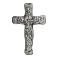 2 oz MK Barz Ornate Cross Silver Bar (New)
