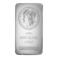 1 Kilo Sunshine Morgan Silver Bar (New)