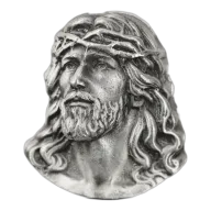 3 oz MK Barz Heavenly Jesus Sand Cast Silver Bar (New)